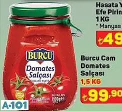 BURCU CAM DOMATES SALÇASI 1,5KG BURCU CAM DOMATES SALÇASI 1,5KG